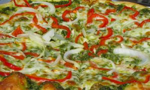 A pizza from Giamela's